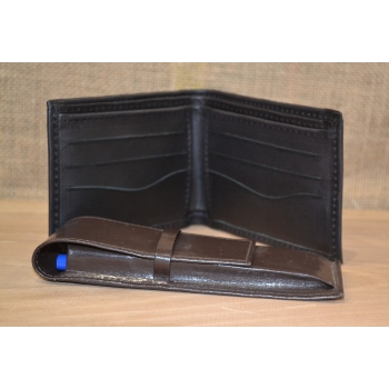 Portfel skórzany czarny męski .